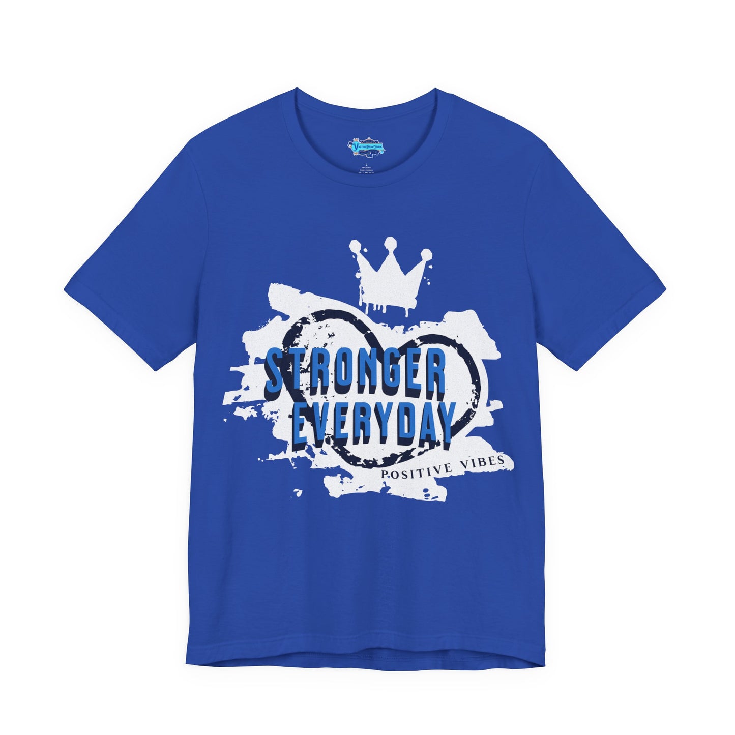 Short Sleeve Tee - Stronger Everyday Inspirational Quote Shirt