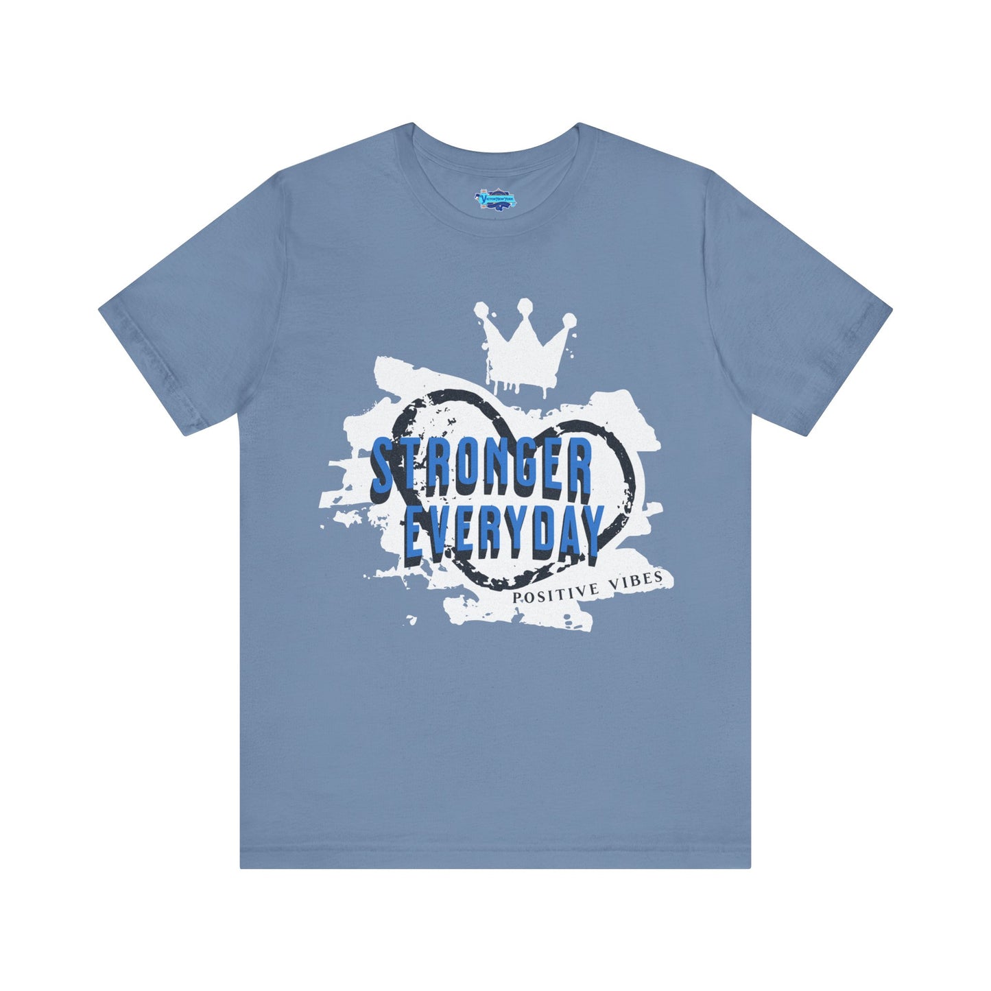 Short Sleeve Tee - Stronger Everyday Inspirational Quote Shirt