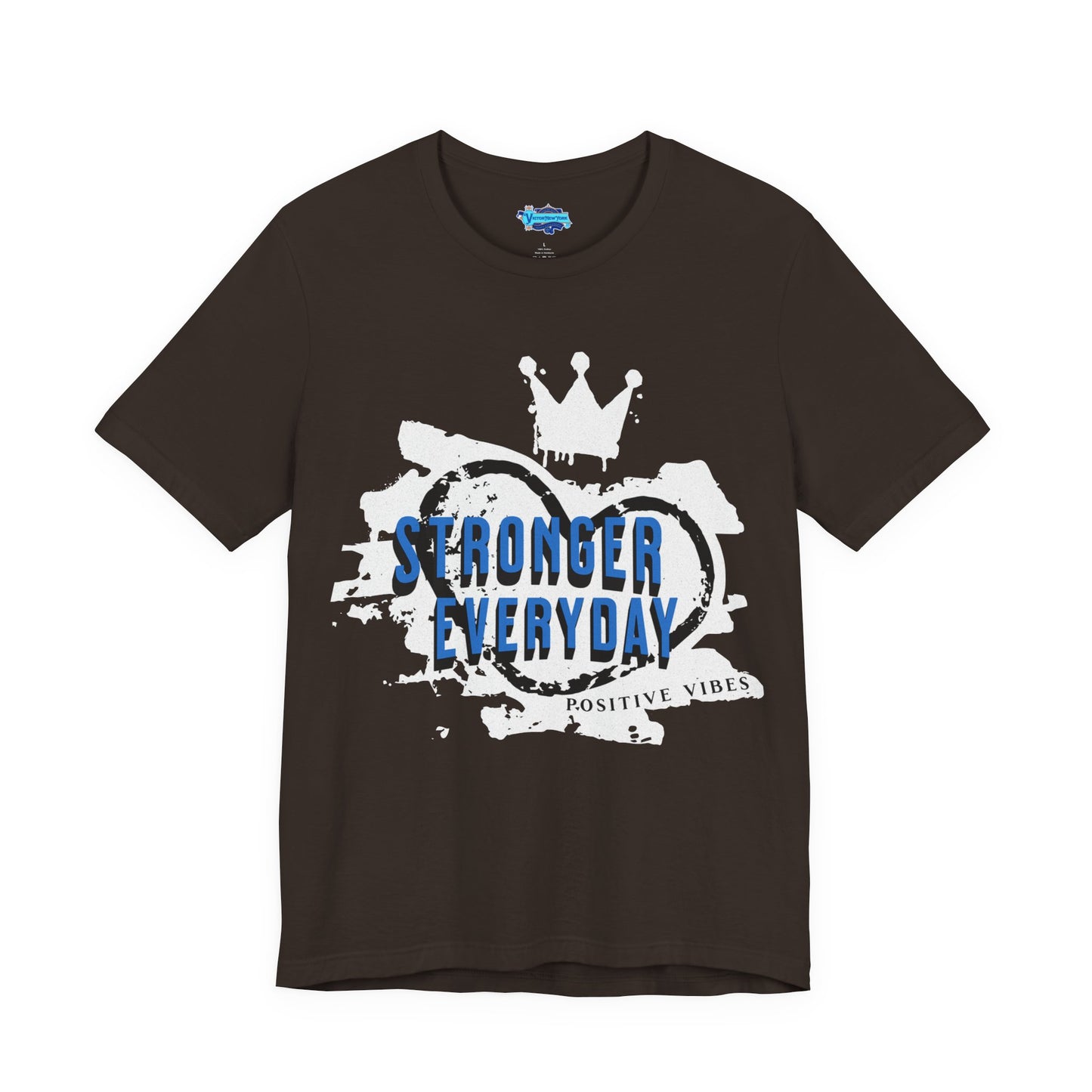 Short Sleeve Tee - Stronger Everyday Inspirational Quote Shirt