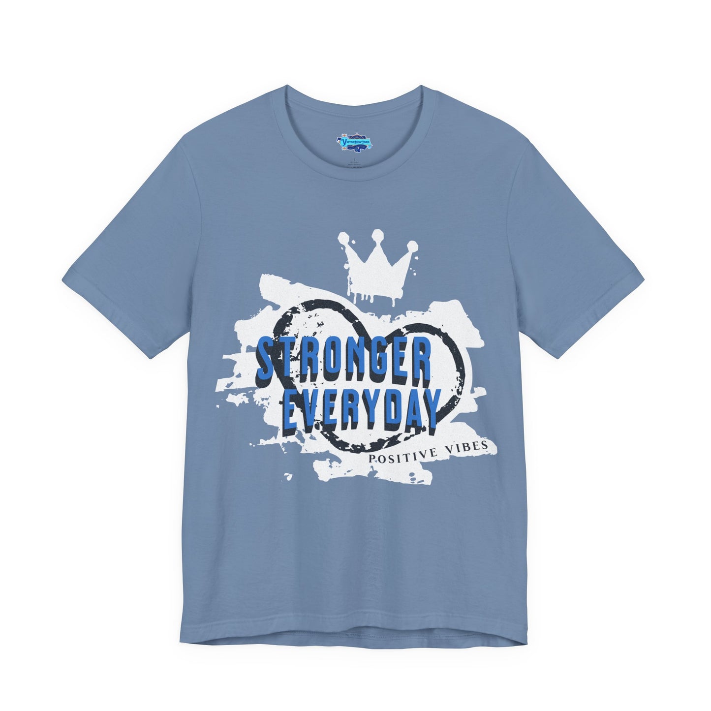 Short Sleeve Tee - Stronger Everyday Inspirational Quote Shirt