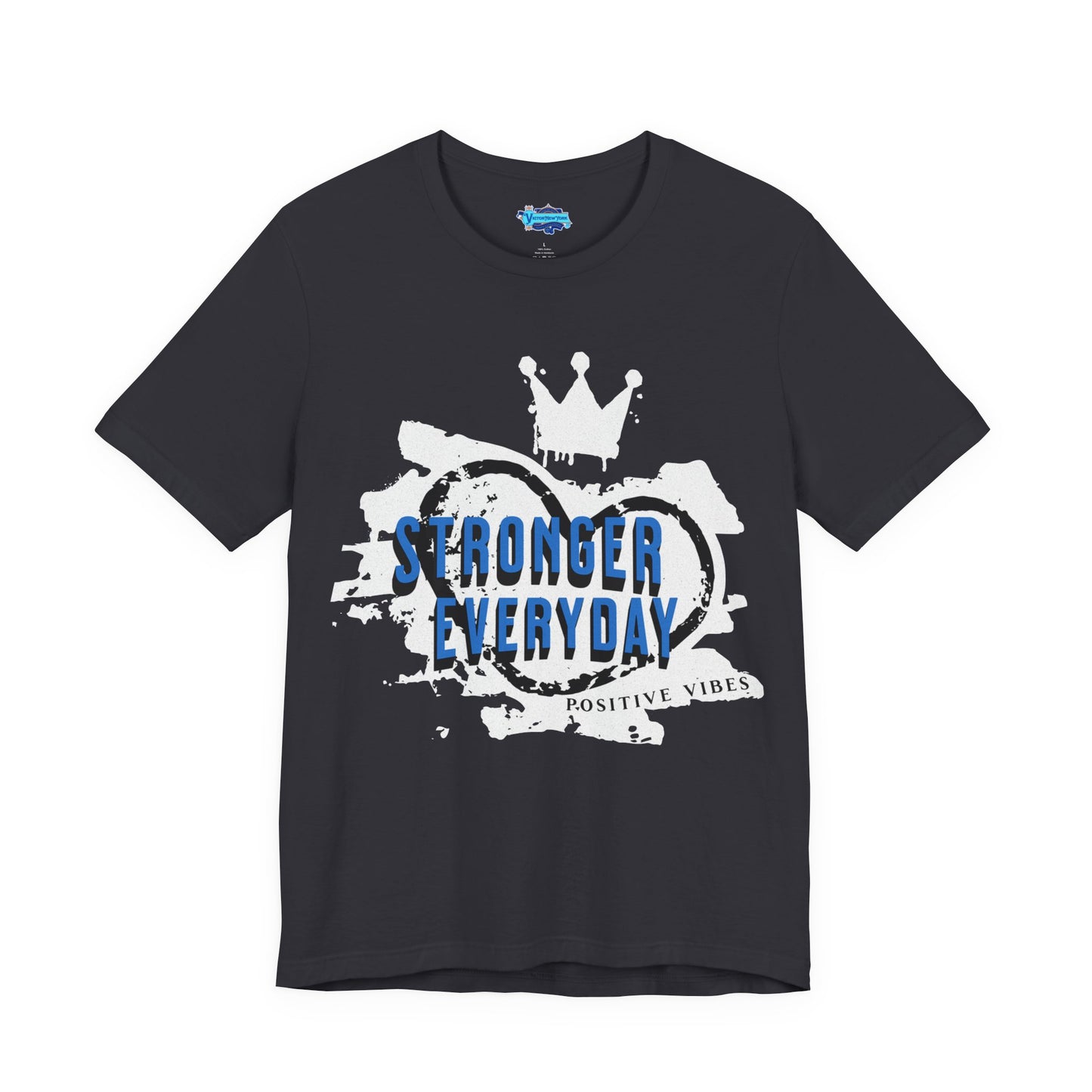 Short Sleeve Tee - Stronger Everyday Inspirational Quote Shirt
