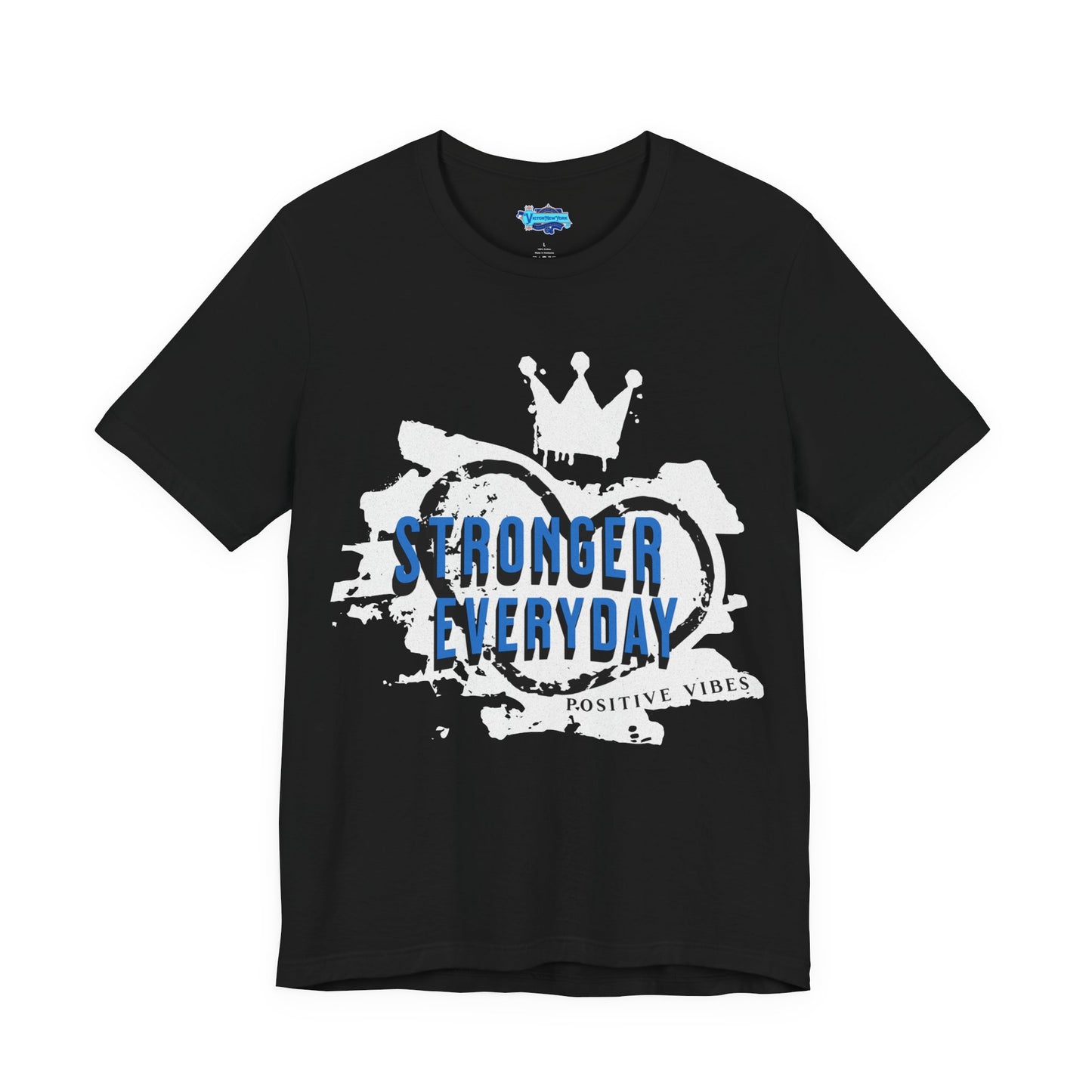 Short Sleeve Tee - Stronger Everyday Inspirational Quote Shirt