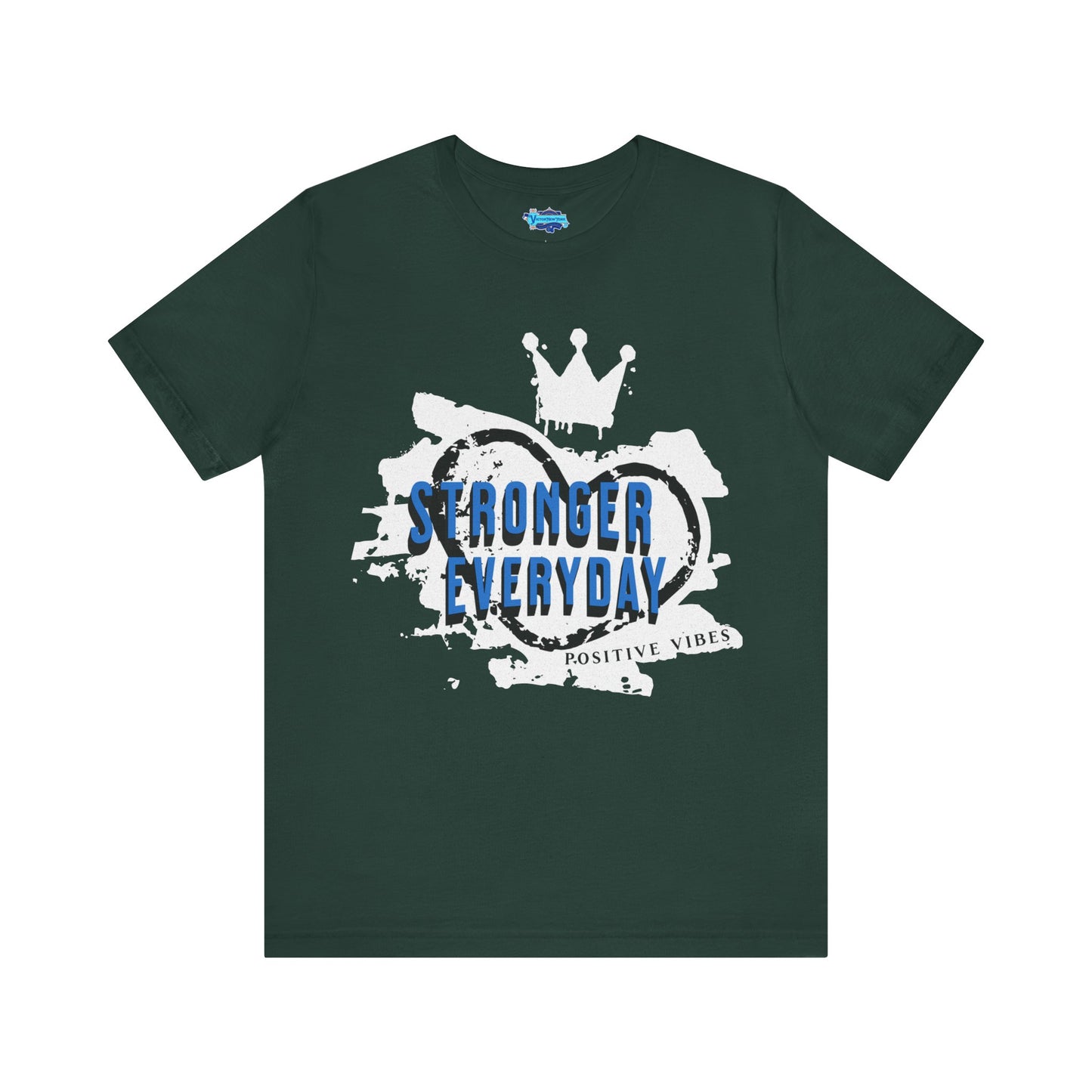Short Sleeve Tee - Stronger Everyday Inspirational Quote Shirt