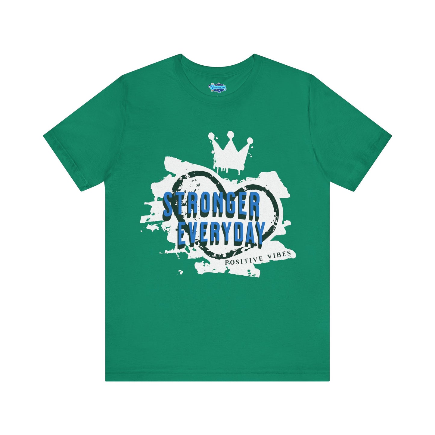 Short Sleeve Tee - Stronger Everyday Inspirational Quote Shirt