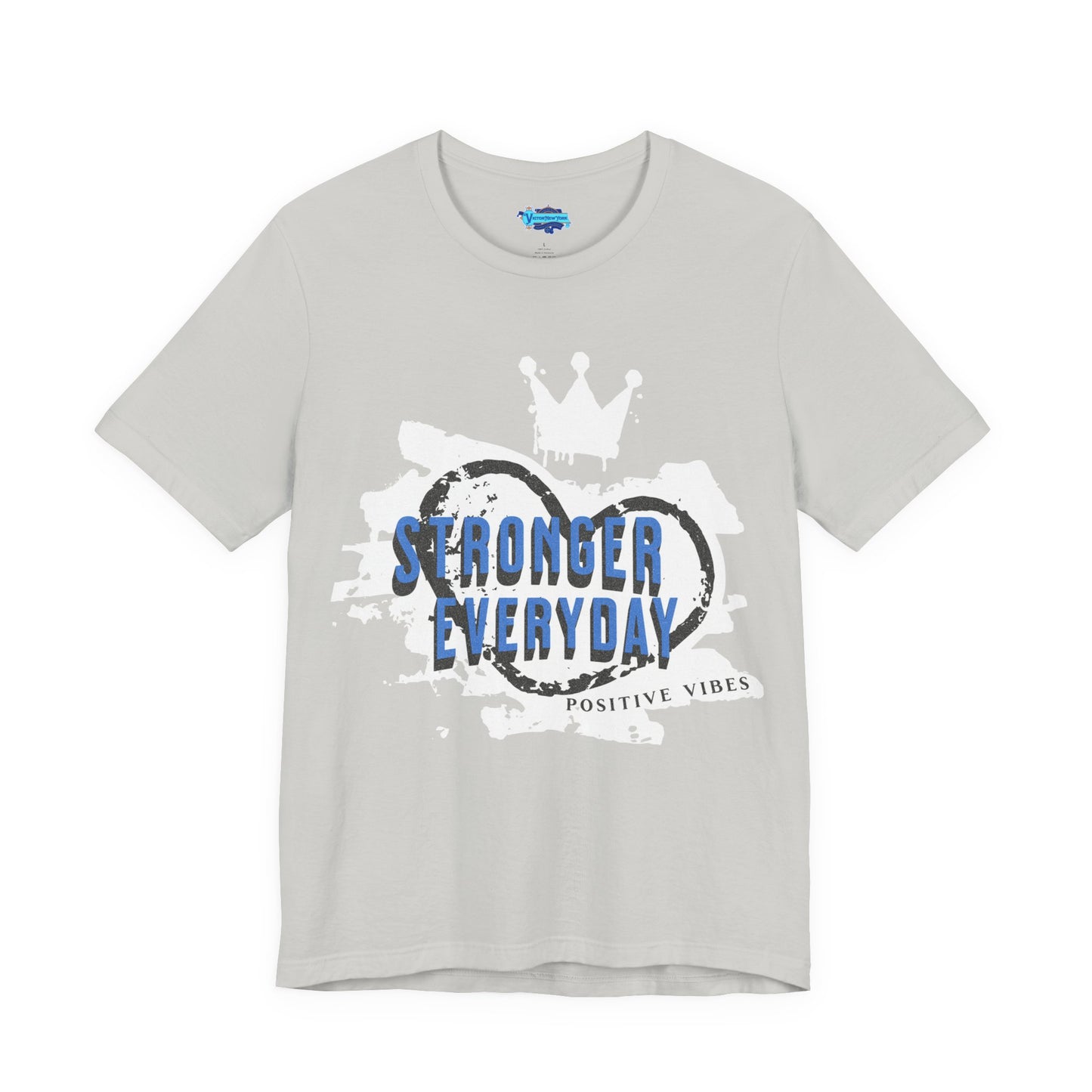 Short Sleeve Tee - Stronger Everyday Inspirational Quote Shirt