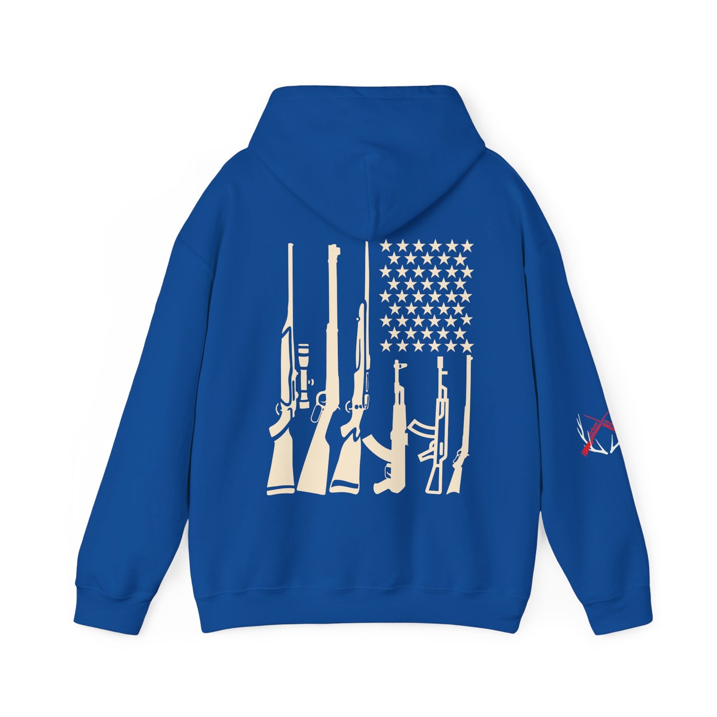 Hunting American Flag Hooded Sweatshirt