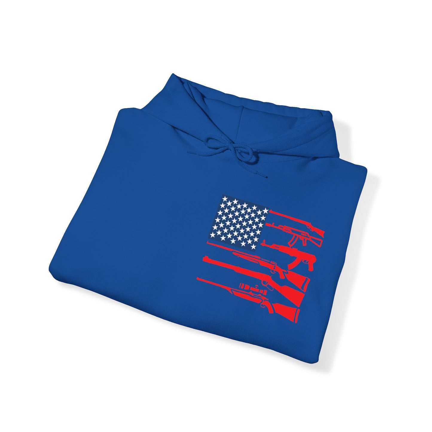 Fishing & Hunting American Flag Hooded Sweatshirt