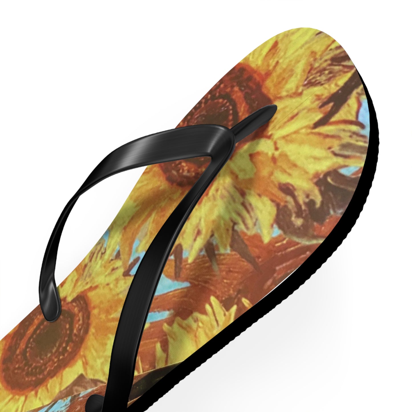 Van Gogh Sunflowers Flip Flops