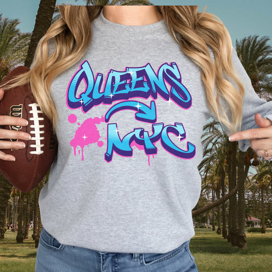 Queens NYC Graffiti Sweatshirt,