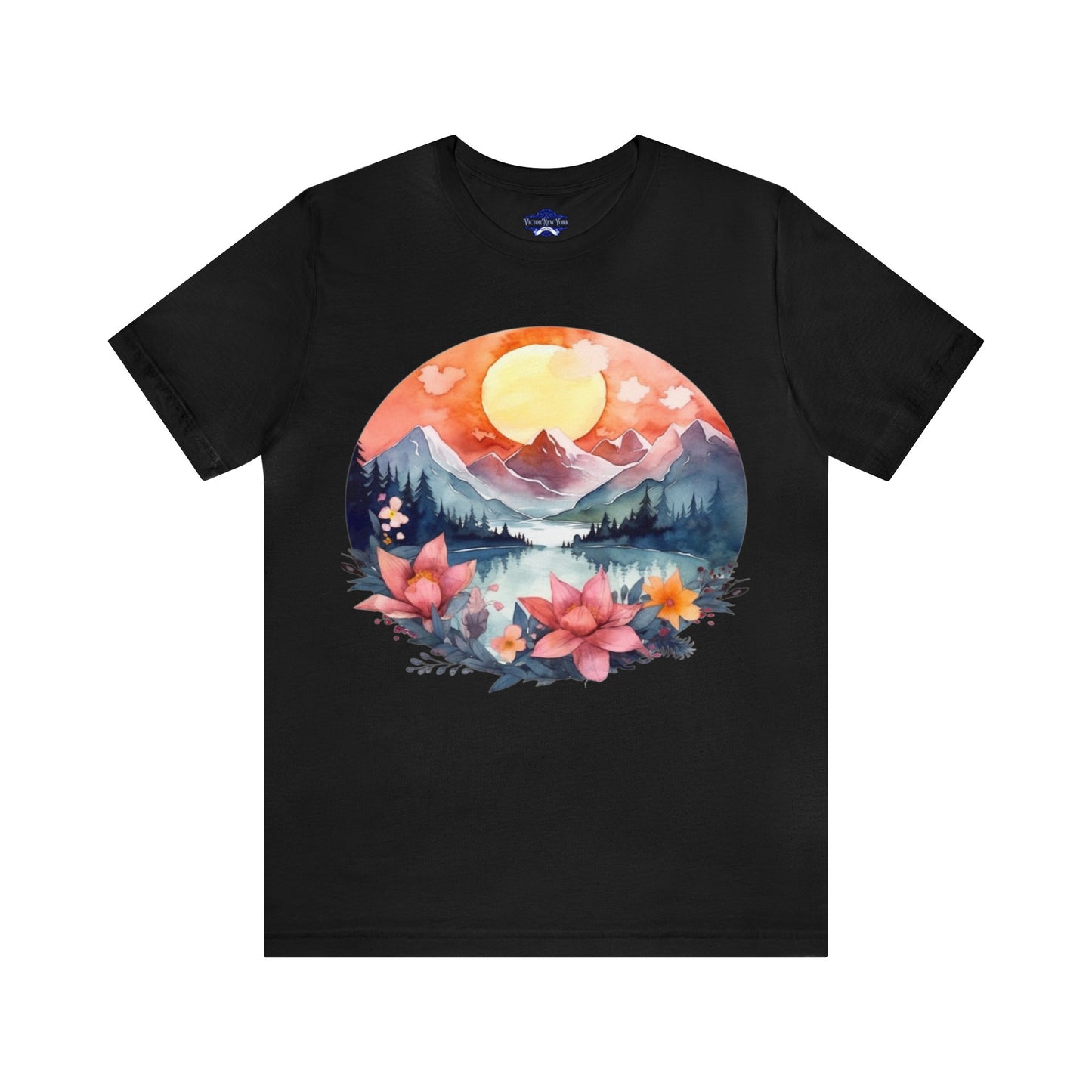 Sun Over Mountains Hiking T Shirt