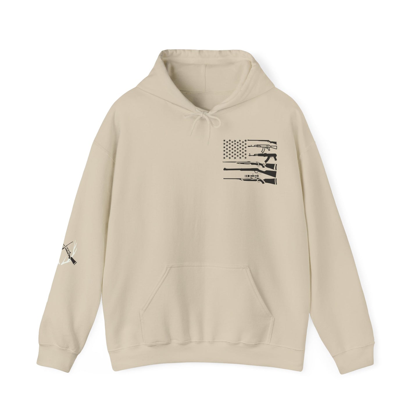 Hunting American Flag Hooded Sweatshirt