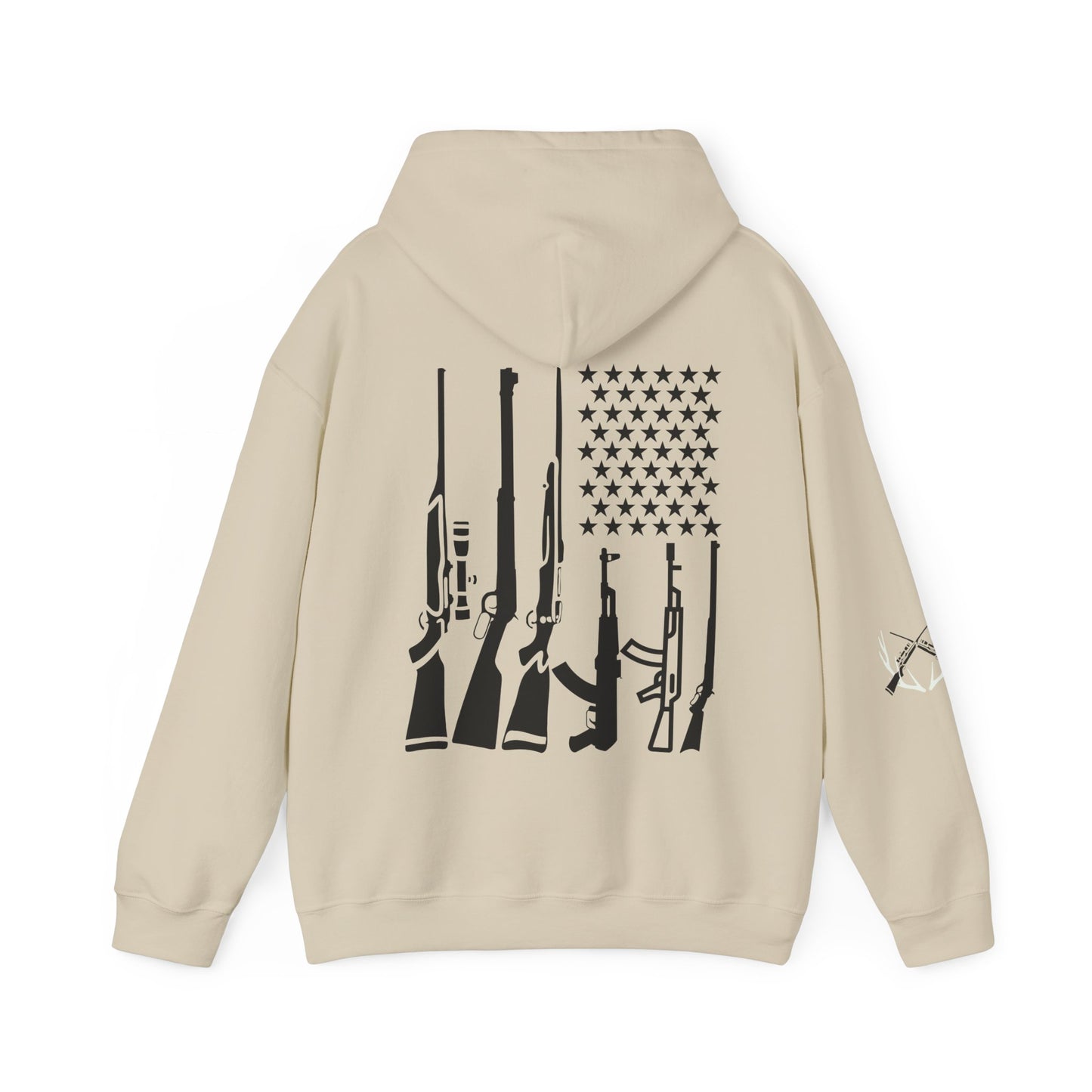 Hunting American Flag Hooded Sweatshirt