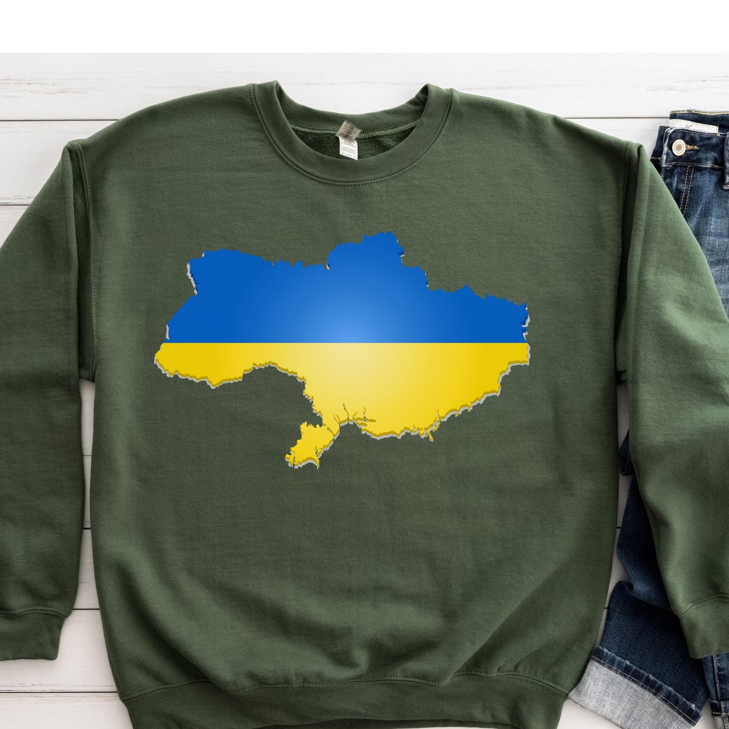 Ukraine Map Sweatshirt