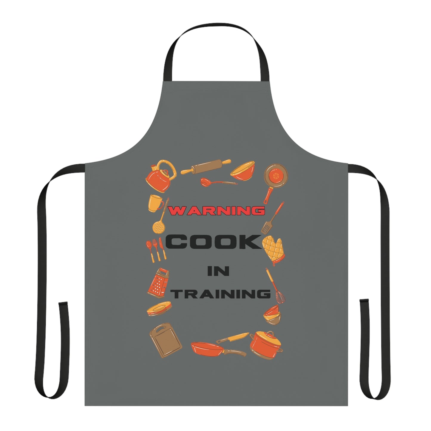 Warning Cook In Training Apron (AOP)