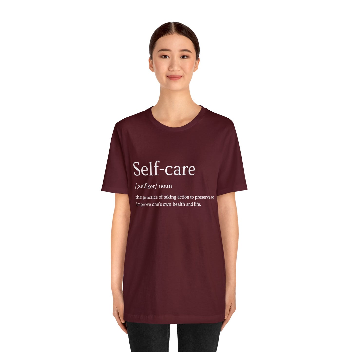 Minimalist Self Care definition T shirt design freedom for all shirt