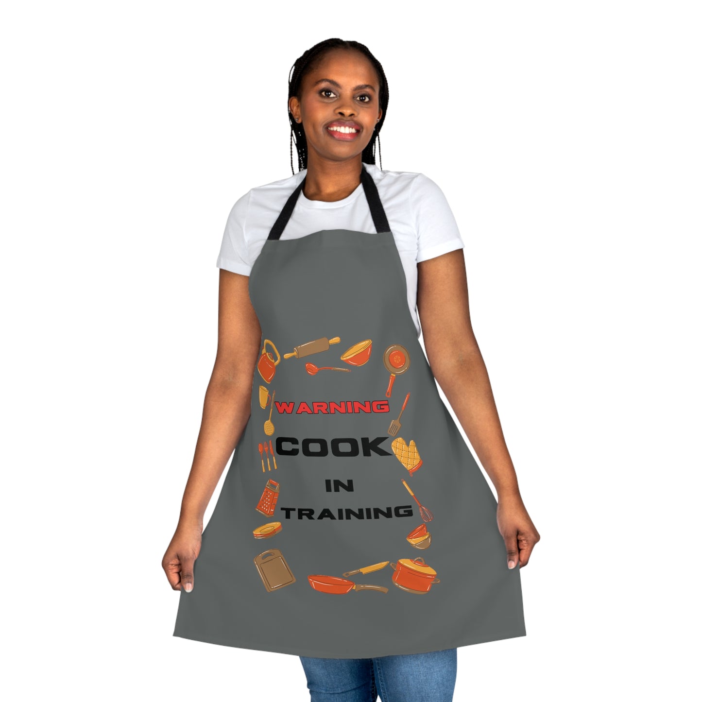 Warning Cook In Training Apron (AOP)