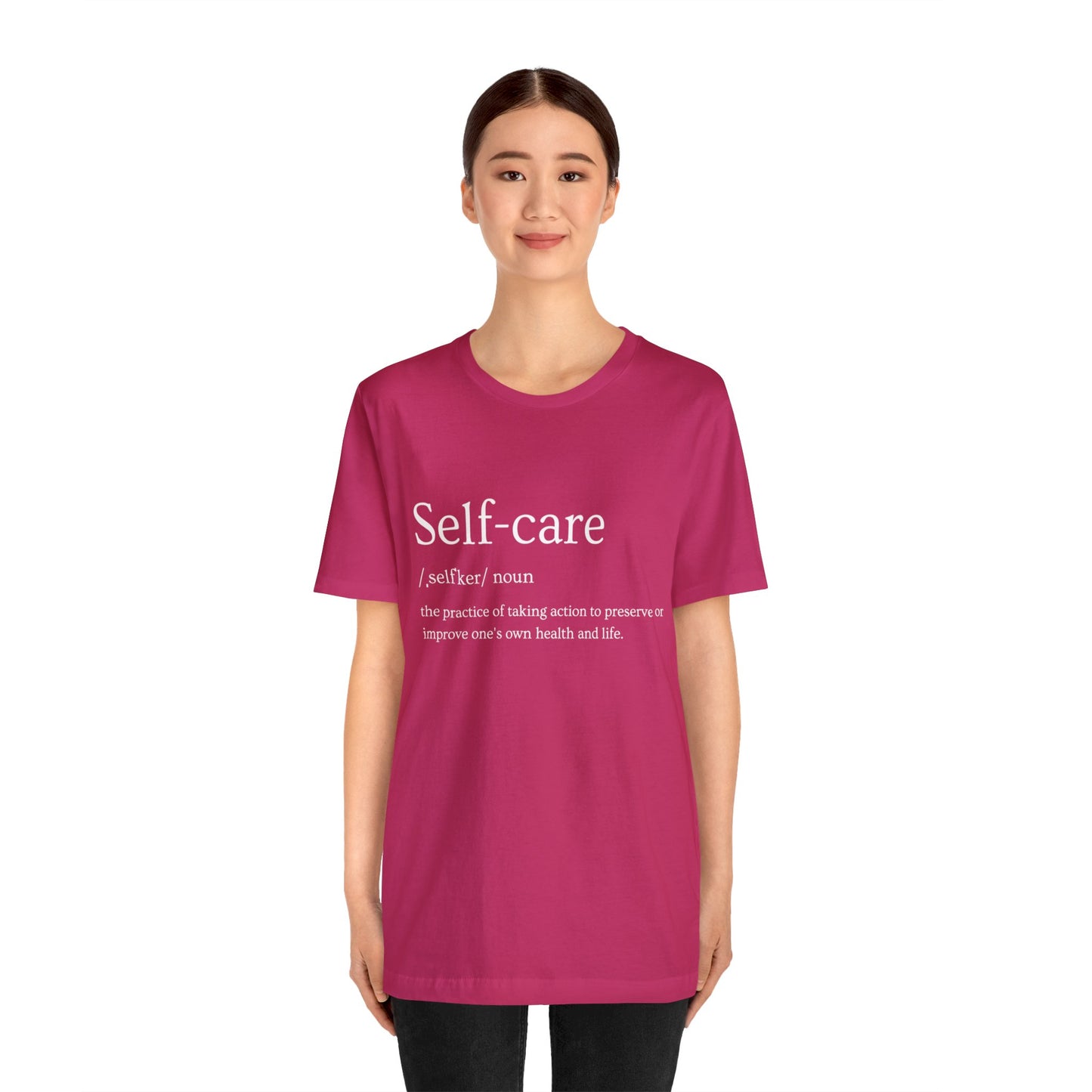 Minimalist Self Care definition T shirt design freedom for all shirt