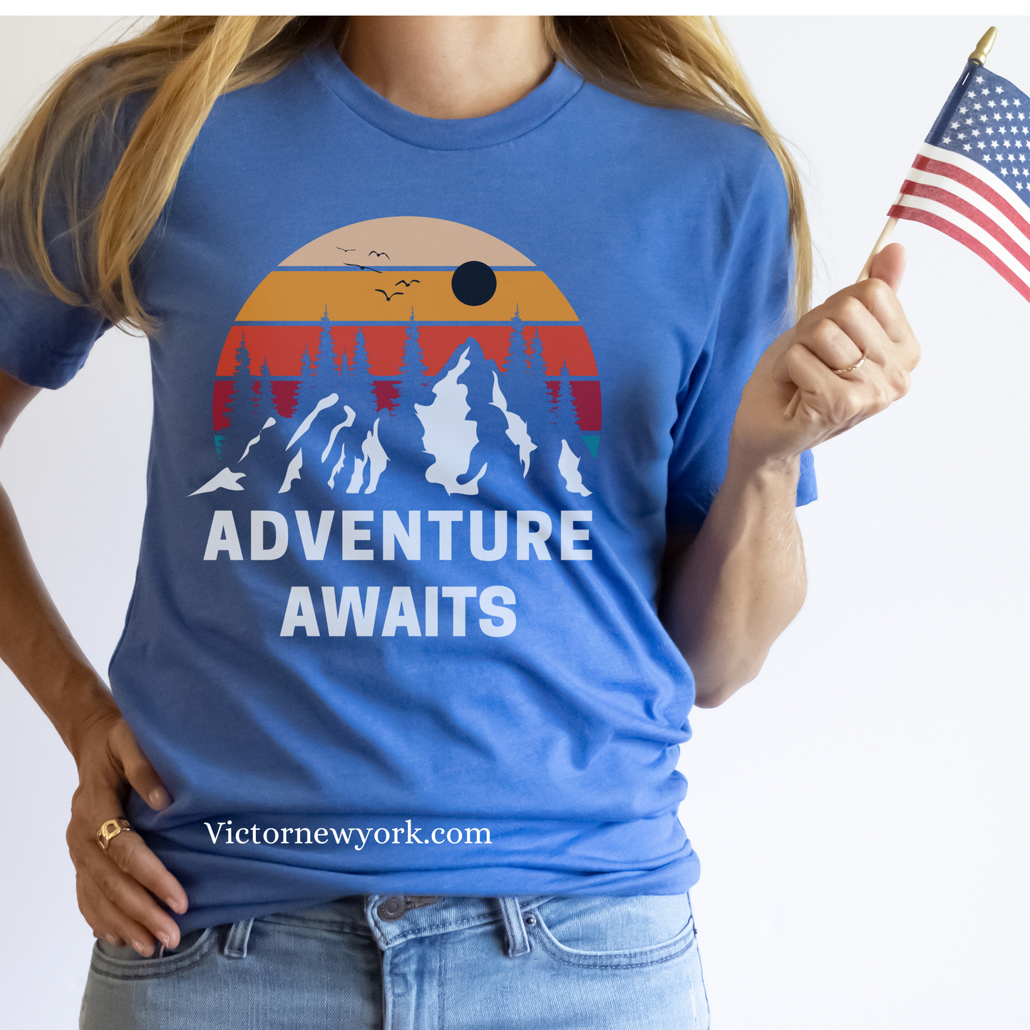 Adventure Awaits Retro Nature Lovers T Shirt