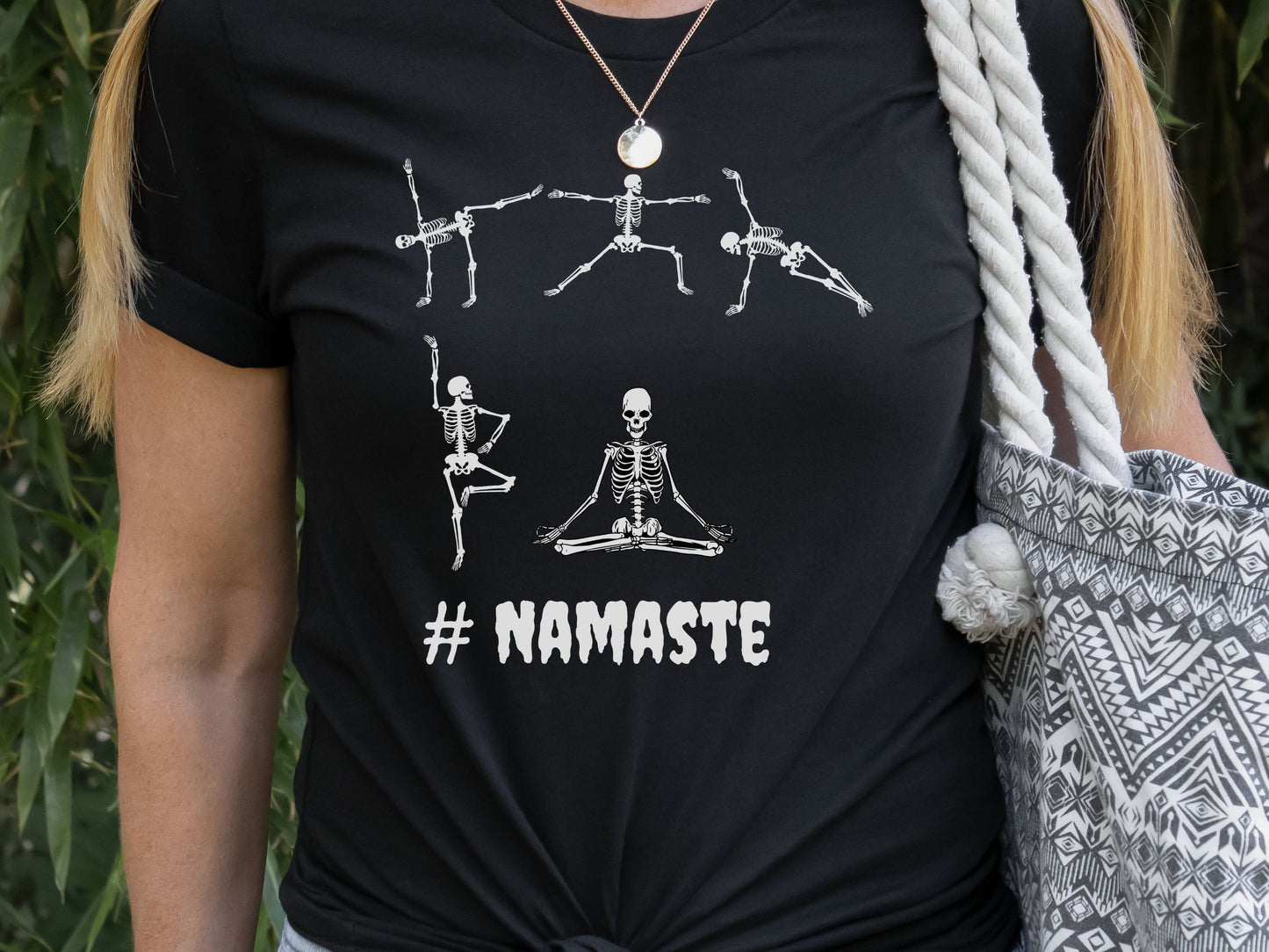 6 Spooky skeleton yoga poses T shirt