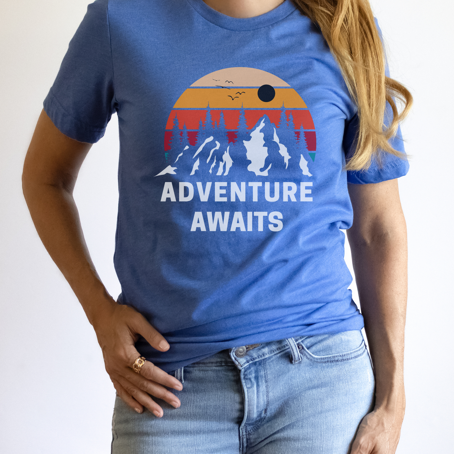 Adventure Awaits Retro Nature Lovers T Shirt