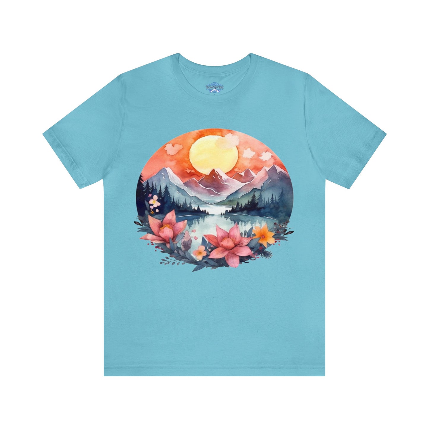 Sun Over Mountains Hiking T Shirt