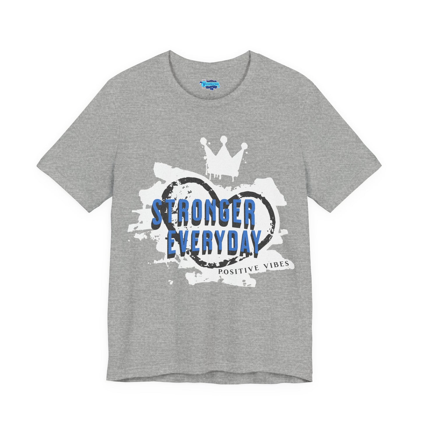 Short Sleeve Tee - Stronger Everyday Inspirational Quote Shirt