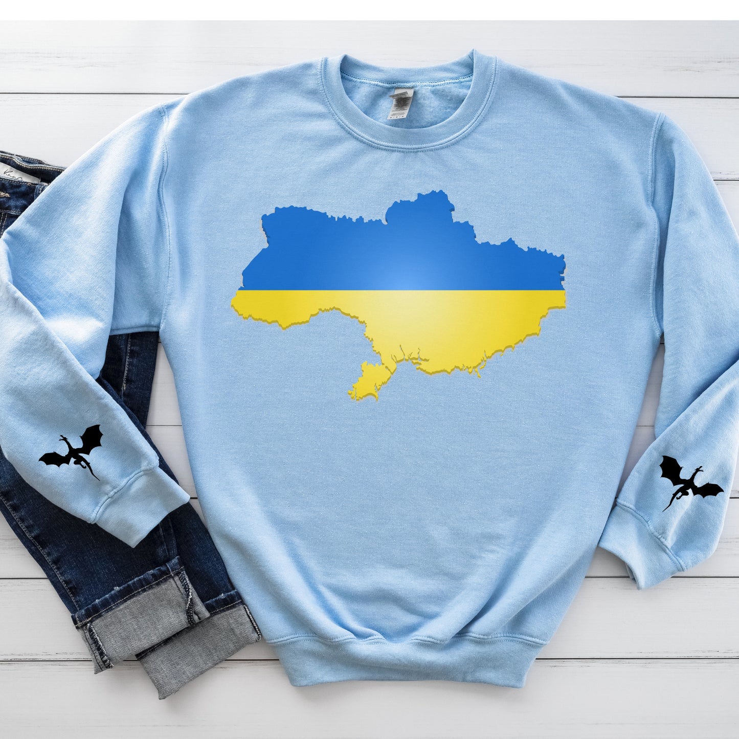 Ukraine Map Sweatshirt