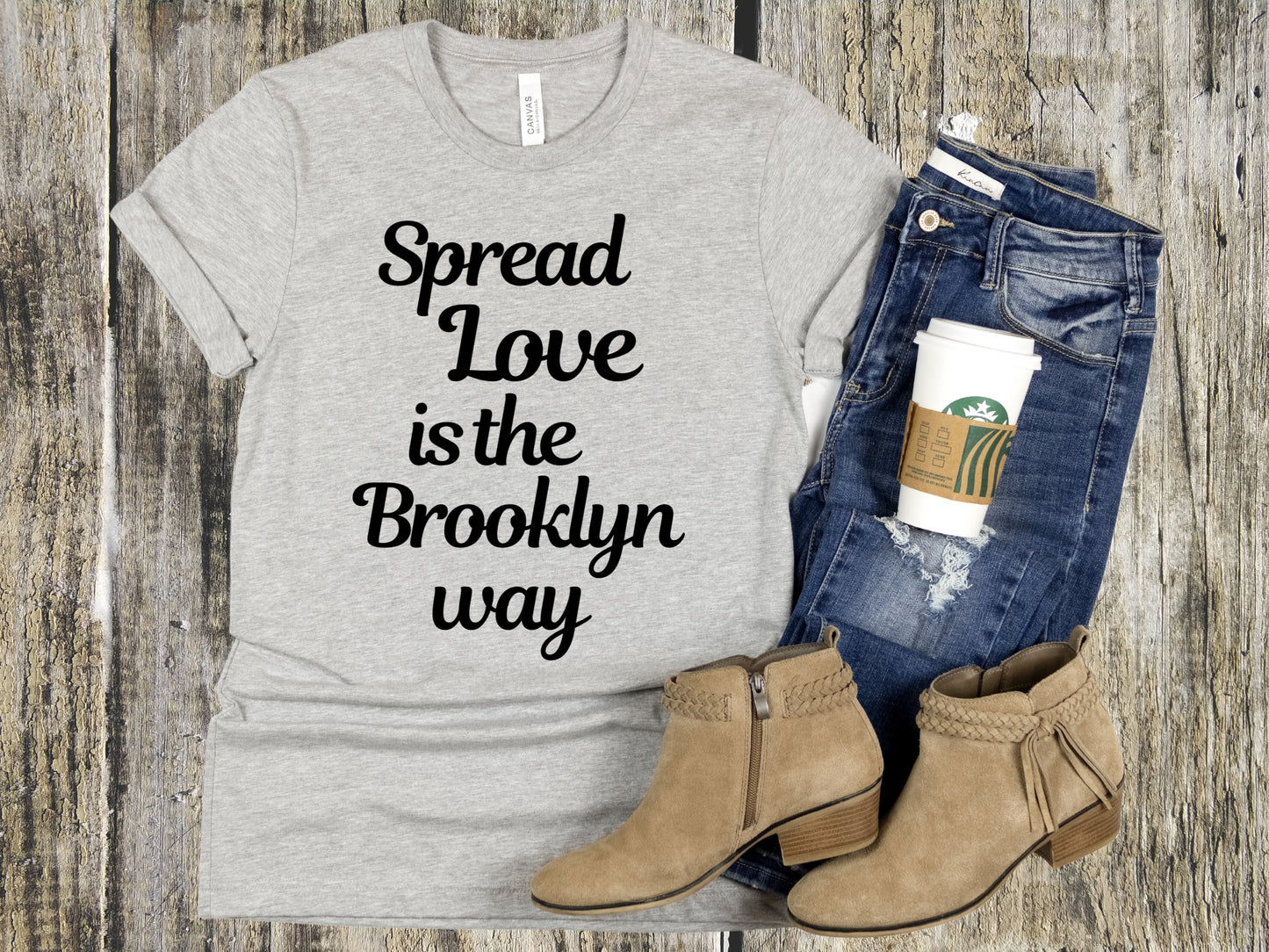 Spread Love is the Brooklyn way t shirt