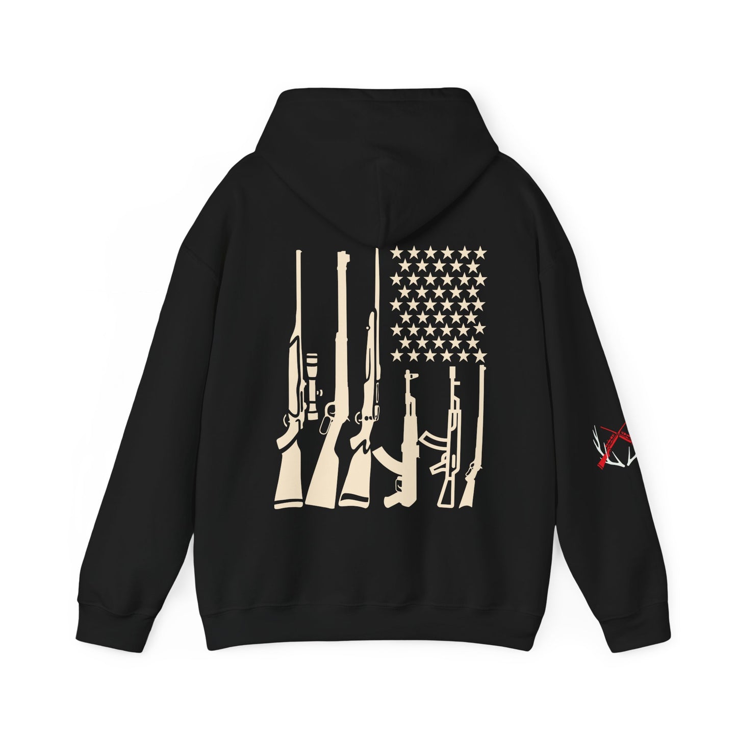 Hunting American Flag Hooded Sweatshirt