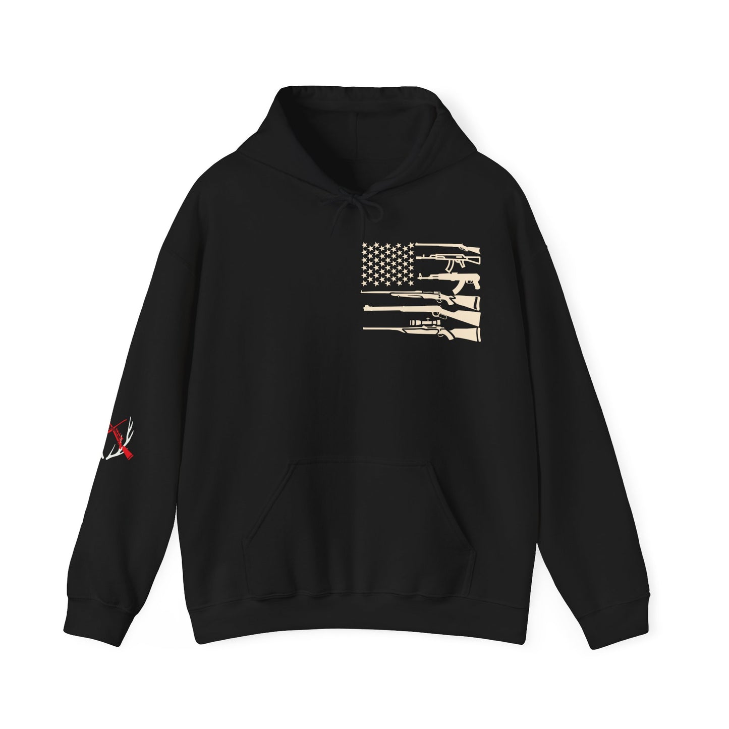 Hunting American Flag Hooded Sweatshirt