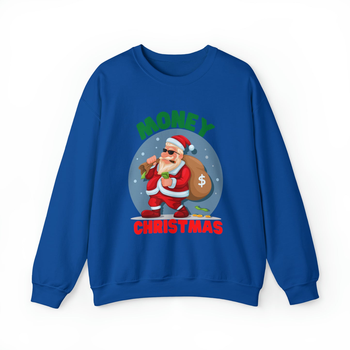 Money Robbing Santa Christmas Sweatshirt