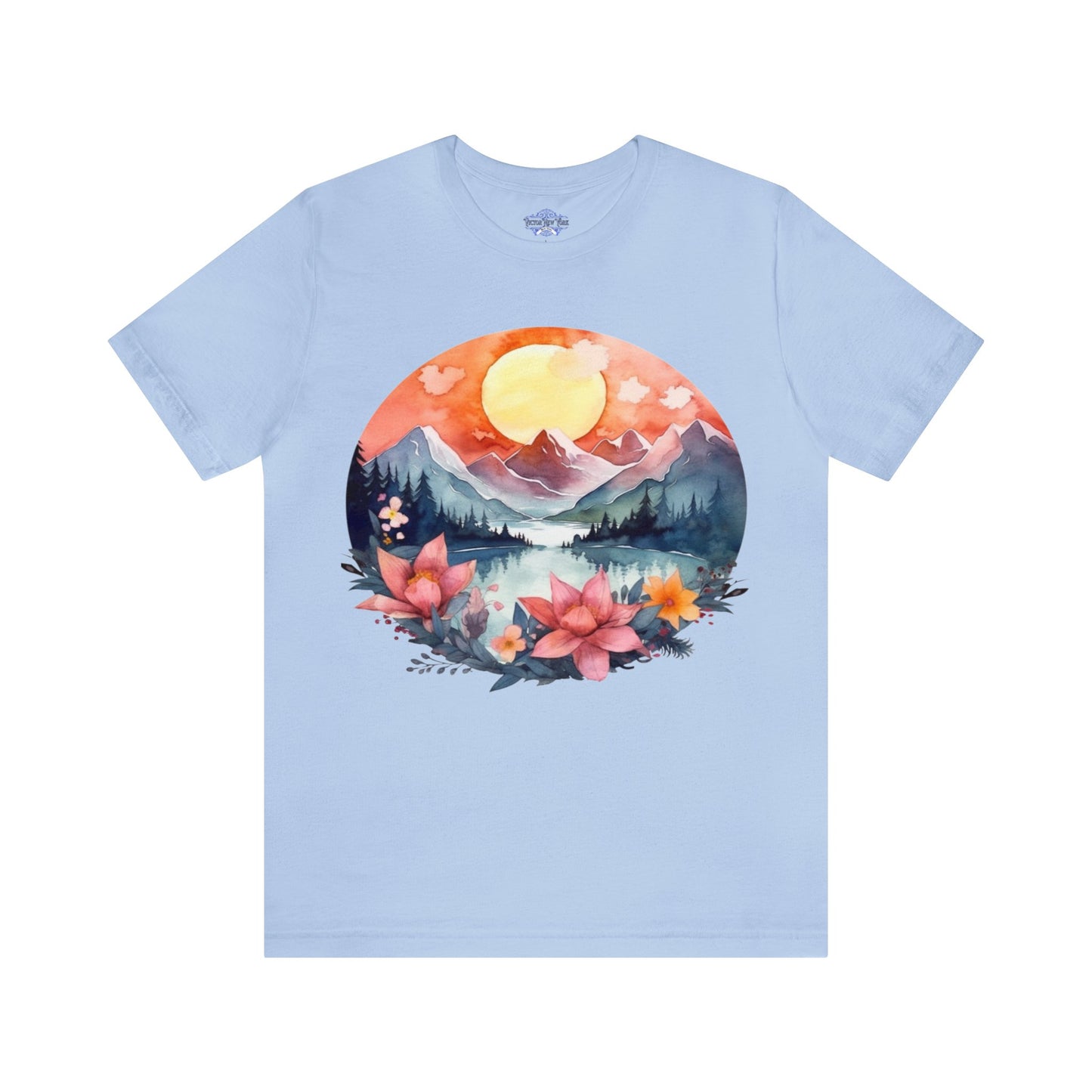 Sun Over Mountains Hiking T Shirt