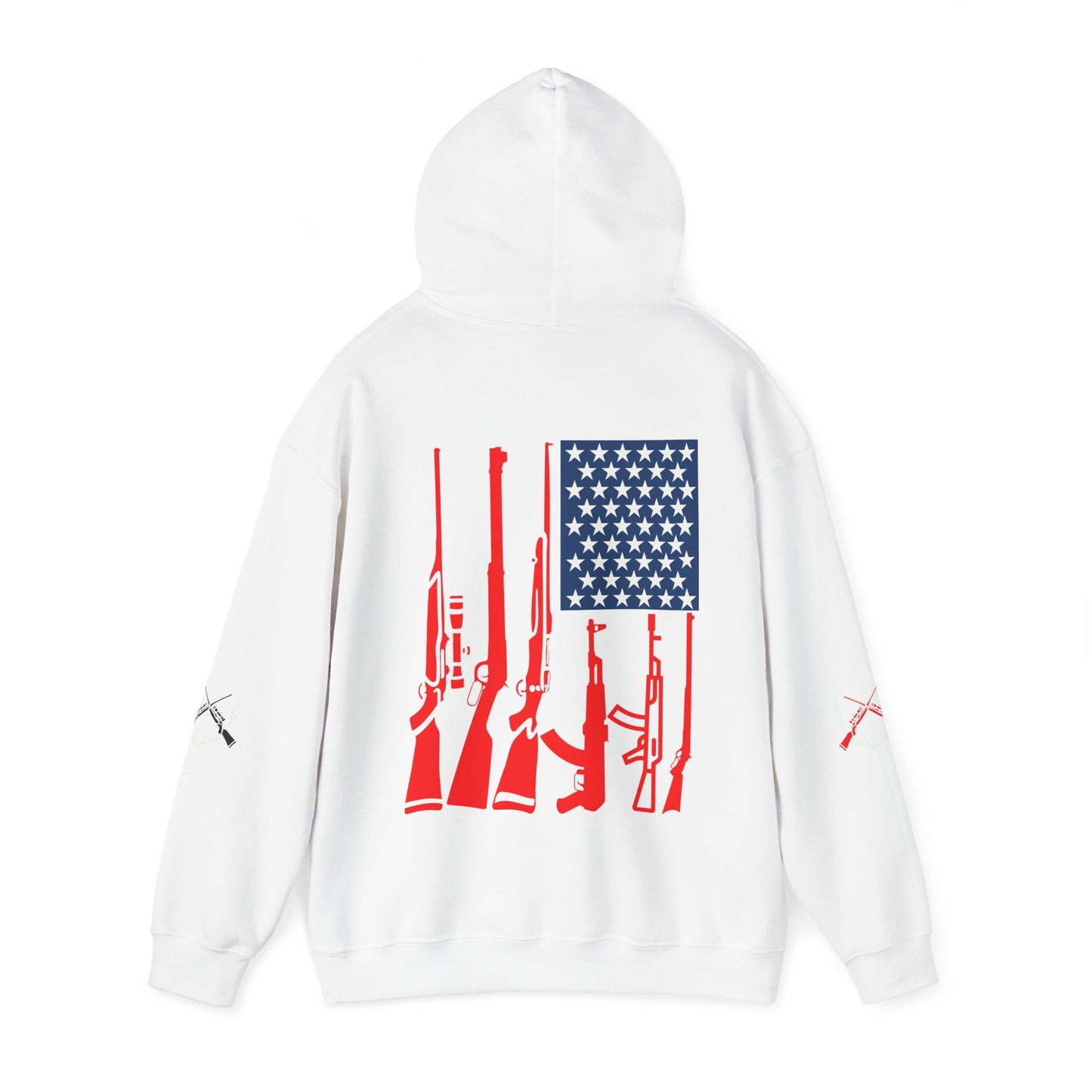 Fishing & Hunting American Flag Hooded Sweatshirt