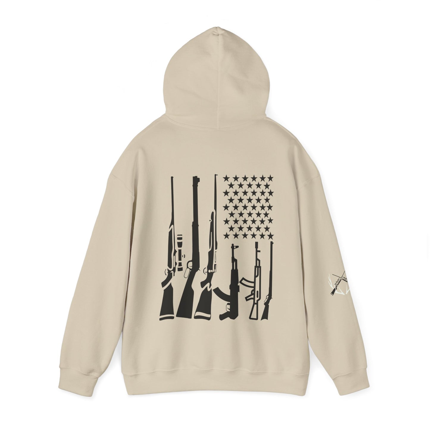 Hunting American Flag Hooded Sweatshirt