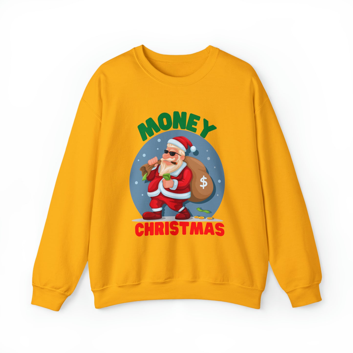 Money Robbing Santa Christmas Sweatshirt