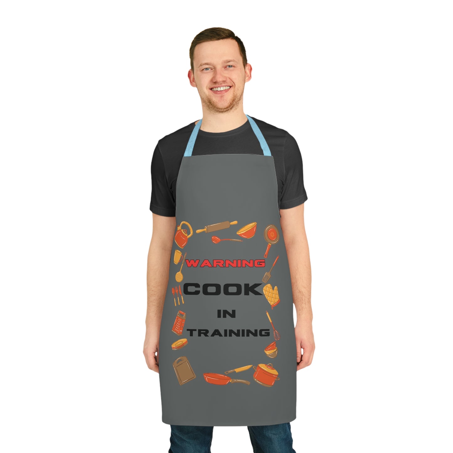 Warning Cook In Training Apron (AOP)