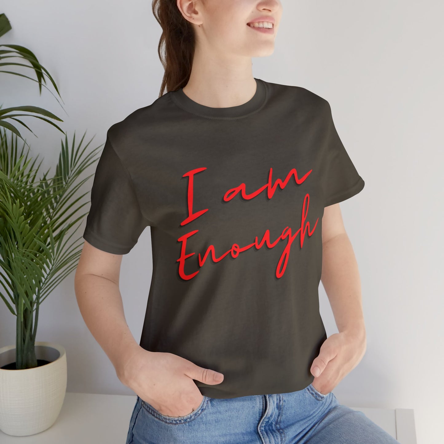 I Am Enough T Shirt, Comfy Minimalist T-shirt