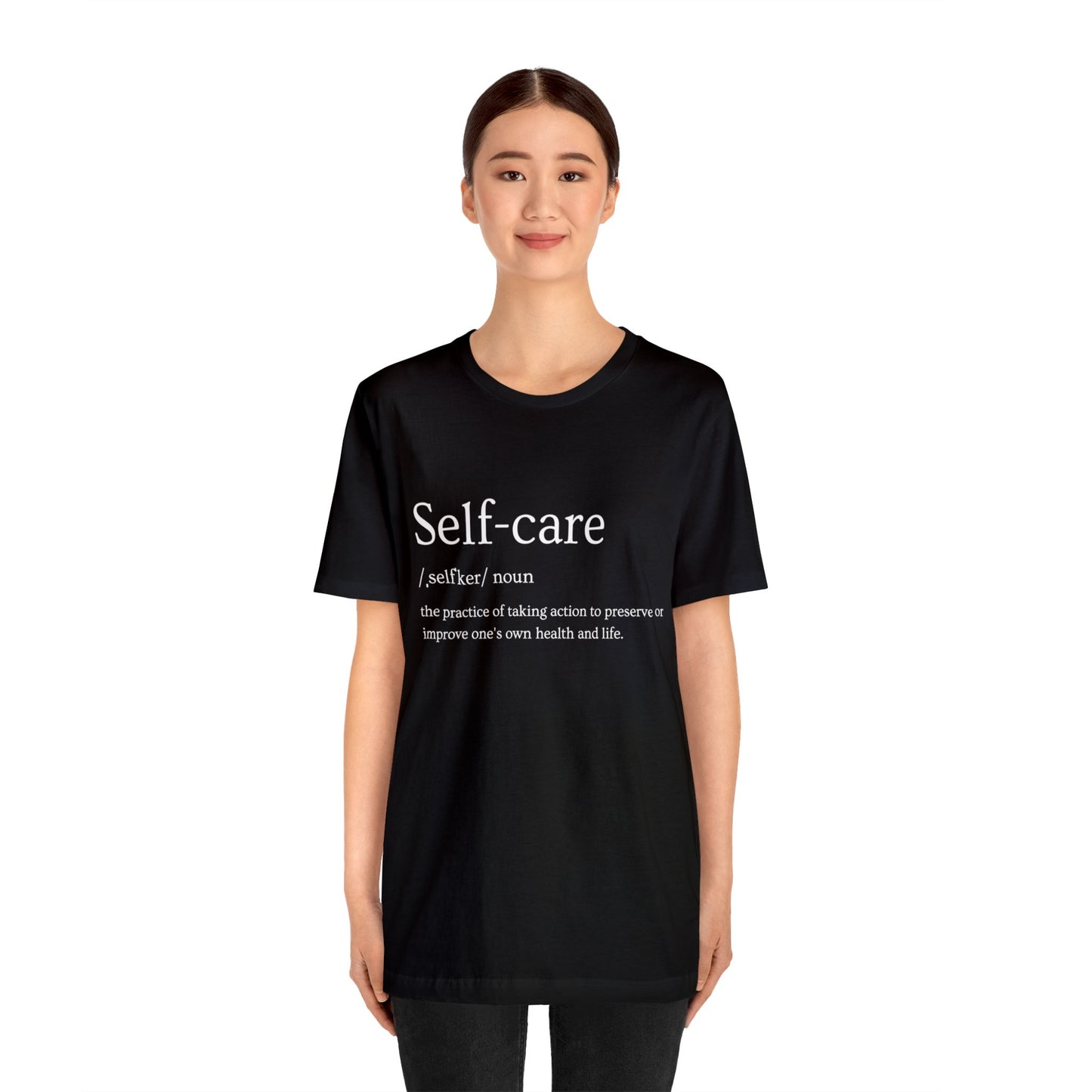 Minimalist Self Care definition T shirt design freedom for all shirt