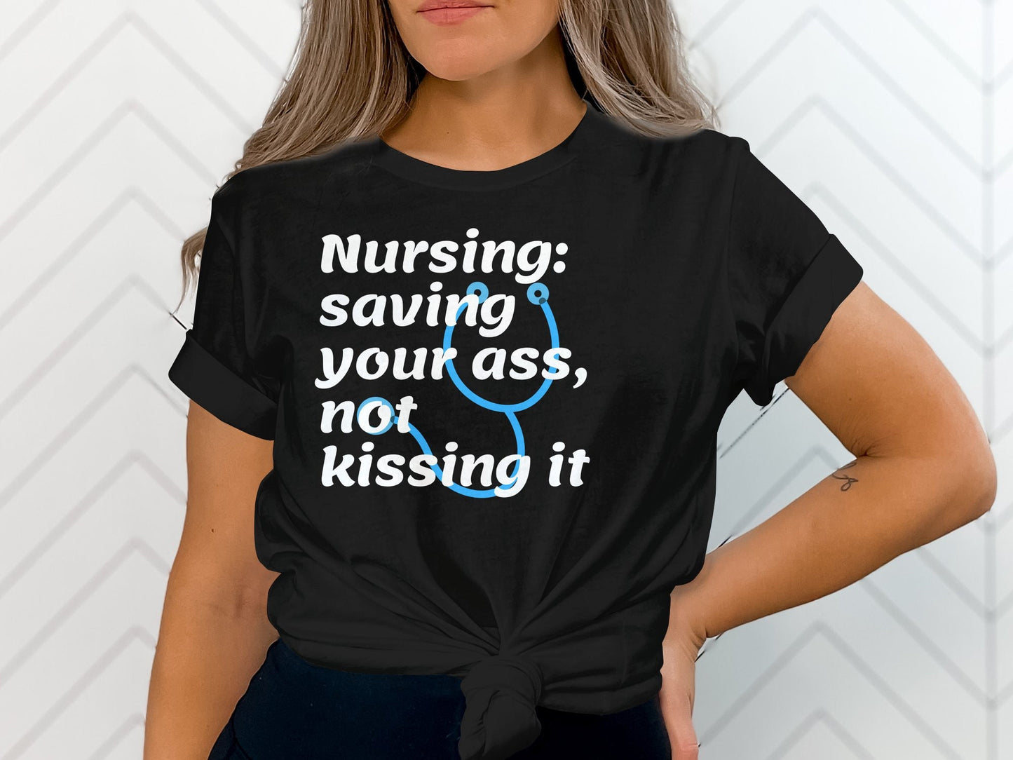 Nursing Not Kissing Ass TShirt