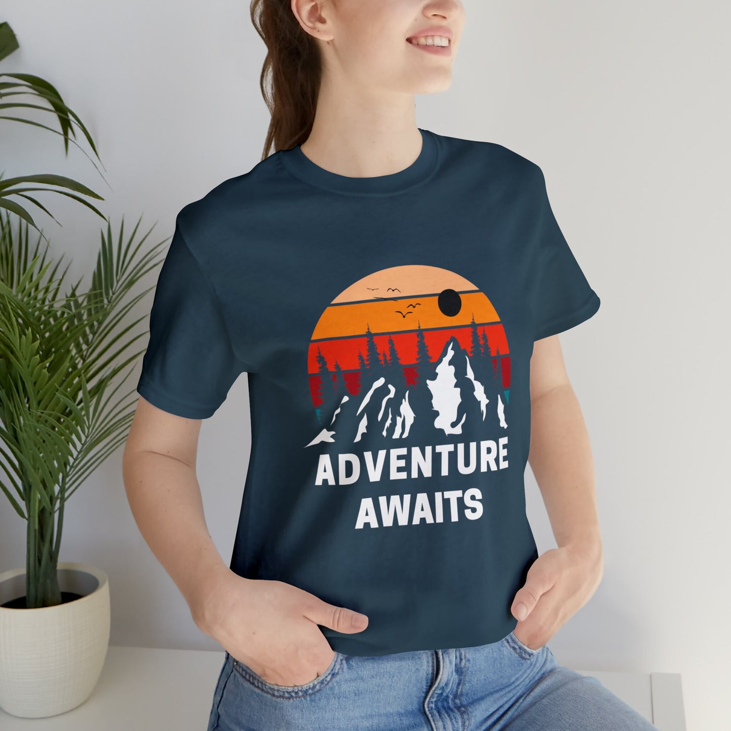 Adventure Awaits Retro Nature Lovers T Shirt